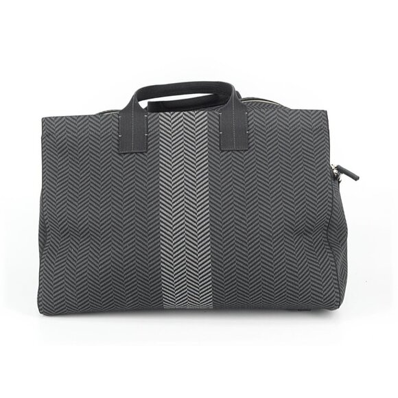 NWT Rothy’s The Overnighter in Black Gray Herringbone Large Duffle w/ Strap - Picture 3 of 7